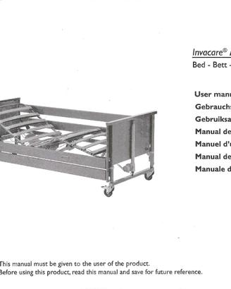 Letto ortopedico  elettrico