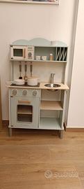 cucina gicattolo in legno per bambina o bmbino
