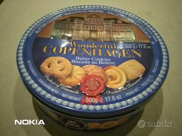 SCATOLA IN METALLO PER BISCOTTI MADE IN DANIMARCA