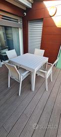 set da giardino o terrazzo Cosma tavolo e 4 sedie