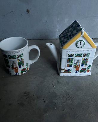 Set tazza e teiera Wade England 1