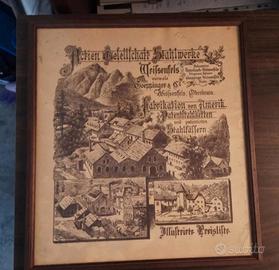 Quadro d'epoca Acciaierie Weissenfels