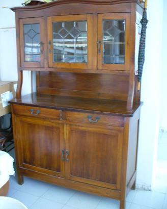 CREDENZA 1920 con tavolino, da lucidare!VARESE