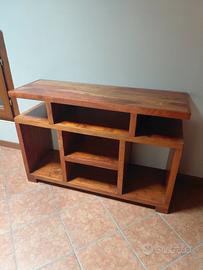 Mobile TV in legno massello