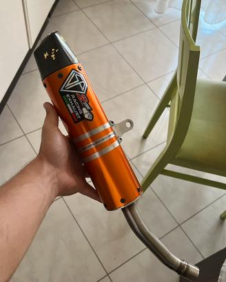 silenziatore terminale ktm 125