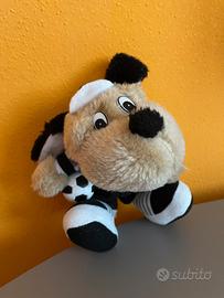 Peluche giocatore di calcio bianco e nero