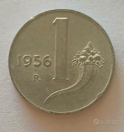 monete 1 lira 1956