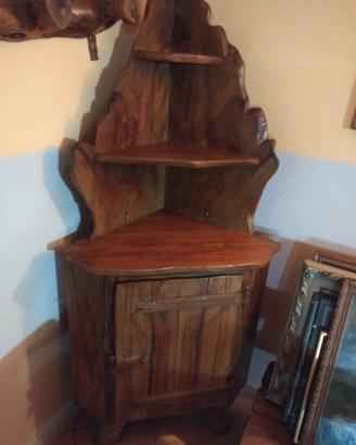 Angoliera in legno di ulivo 