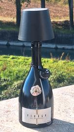  'Piroga" Bottiglia Lampada Led Nera 
