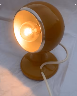 Lampada Luci Milano C414 Space Age ocra anni ’70