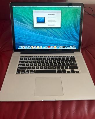 MacBook Pro 15”Retina 2013 Core i7 Ram 8 Gb