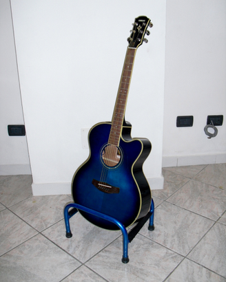 Magnifico Reggi Chitarra o Basso Blu metallizzato