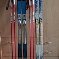 2 attrezzature SCI DI FONDO COMPLETE