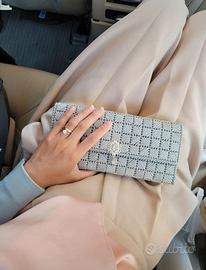 pochette cerimonia argento