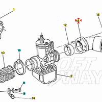 Collettore presa d'aria Moto Guzzi Nevada 350 GU19