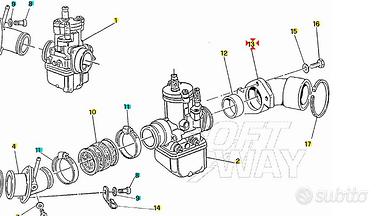 Collettore presa d'aria Moto Guzzi Nevada 350 GU19
