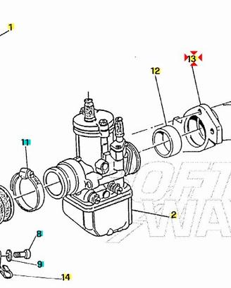Collettore presa d'aria Moto Guzzi Nevada 350 GU19