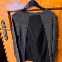 Maglietta in lana e raso