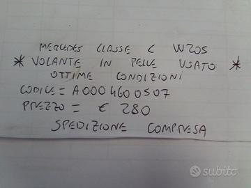 Volante in pelle mercedes classe c w205