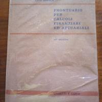 Prontuario per calcoli finanziari ed attuariali
