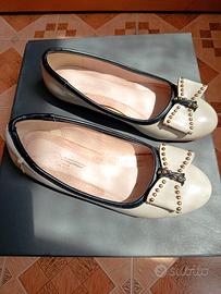 scarpe ballerine Gattinoni n 35 vera pelle 