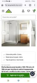 Porta doccia e piatto NUOVI