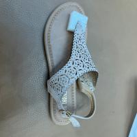 Cut Out Rhinestone Flat Sandals - Dream Pairs