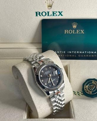 Orologio Rolex datejust 41mm uomo quadrante nero