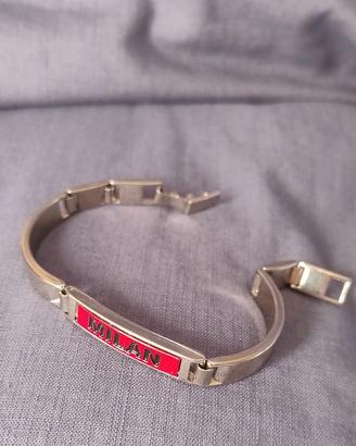 Milan calcio bracciale acciaio 