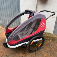 Carrellino rimorchio bici HAMAX x 2 bambini