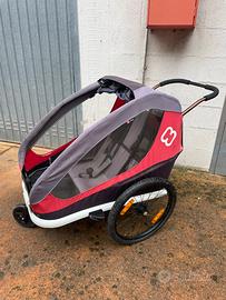 Carrellino rimorchio bici HAMAX x 2 bambini