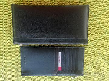 portamonete taccuino in pelle marca Samsonite