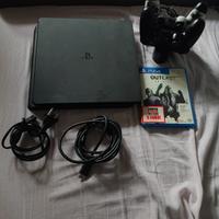 ps4 slim 500gb + 2 controller + 1 gioco
