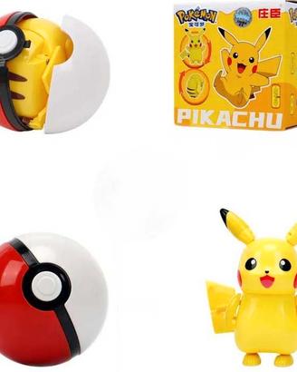 Pokemon Pikachu Nuovo trasformabile con  Pokeball