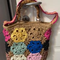 Borsa in rafia colorata