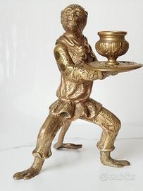 Statuetta bronzo dorato