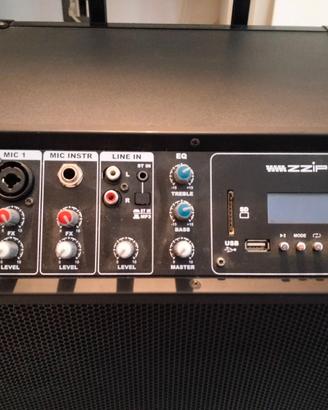 Cassa amplificatore 90W con bluetooth e USB