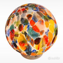Lampada da tavolo Murano in vetro murrine -sfera