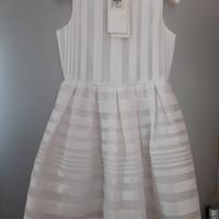 Vestito cerimonia bamb 6/8 anni + giacchino/chiodo