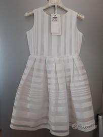 Vestito cerimonia bamb 6/8 anni + giacchino/chiodo