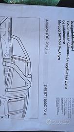 Amarok staffe supporto roll bar rollbar