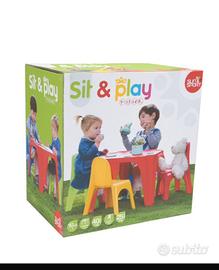 Tavolino + 4 sedie bambini