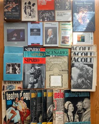 TEATRO: riviste e libri in blocco