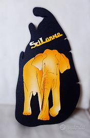Souvenir Sri Lanka Intaglio su legno