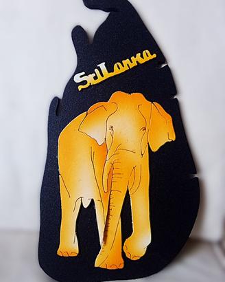 Souvenir Sri Lanka Intaglio su legno