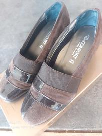 scarpe da donna di camoscio e vernice n° 36 