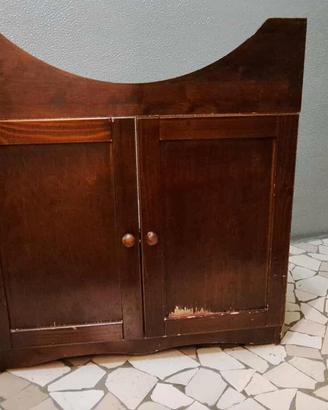 Mobile da bagno per lavabo in arte povera 