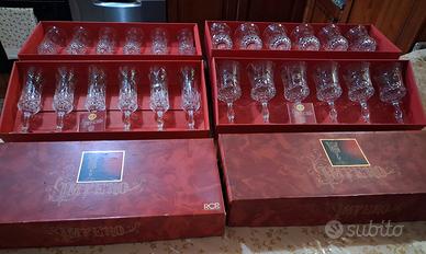 SET  BICCHIERI IN CRISTALLO