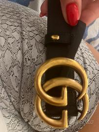 Cintura Gucci originale pelle nera