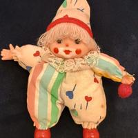 pupazzetto pagliaccio vintage 